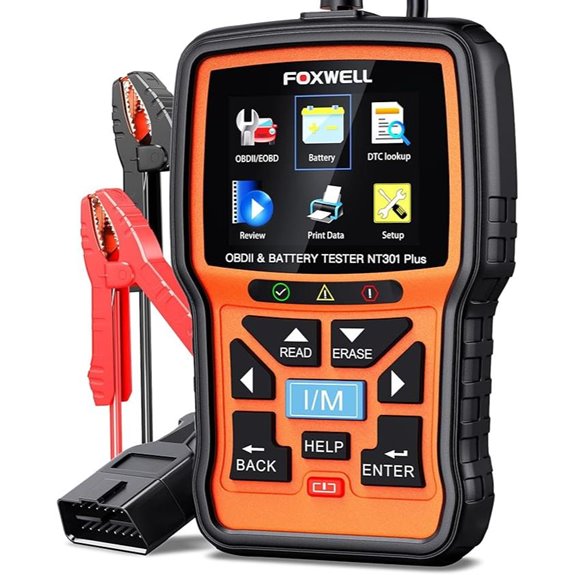 FOXWELL NT301 Plus 2-in-1 Car OBD2 Scanner & Battery Tester