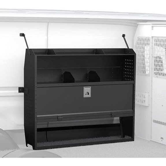 MELIPRON Van Shelving with Door for Cargo Vans