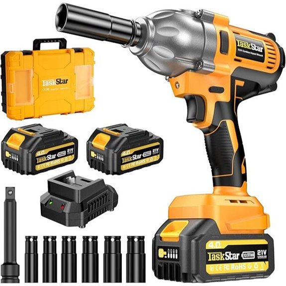 Cordless Impact Wrench 1/2 Inch 1200N·m