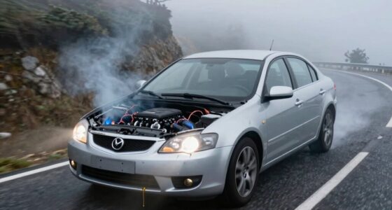 detecting burning vehicle components