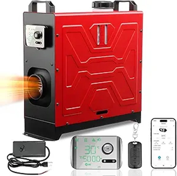 8KW Diesel Heater with Remote and Silencer