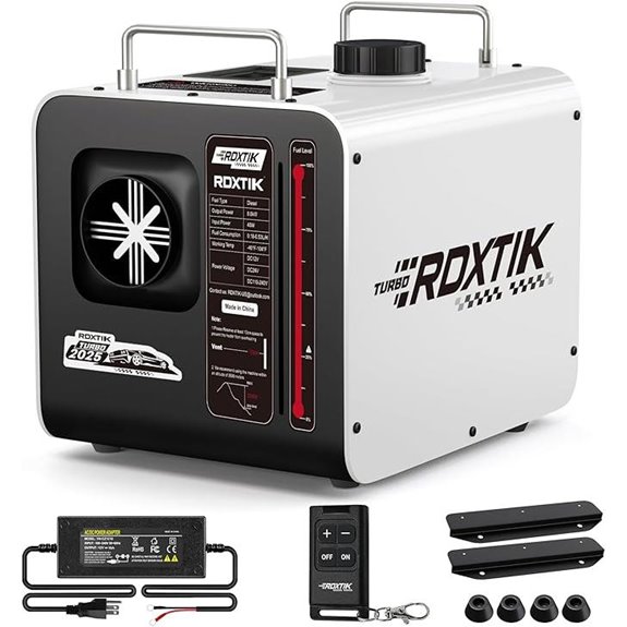 8L Diesel Heater with Remote LCD Muffler