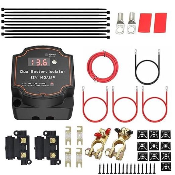 3m Dual Battery Isolator Kit with Voltmeter
