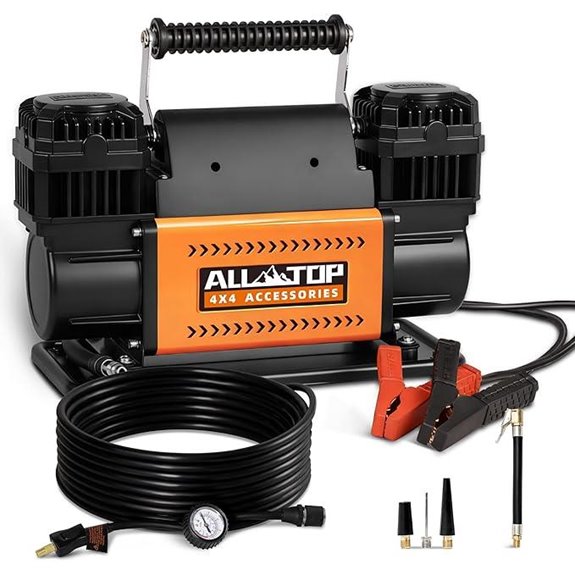 All-TOP 12V Dual Cylinder Portable Air Compressor