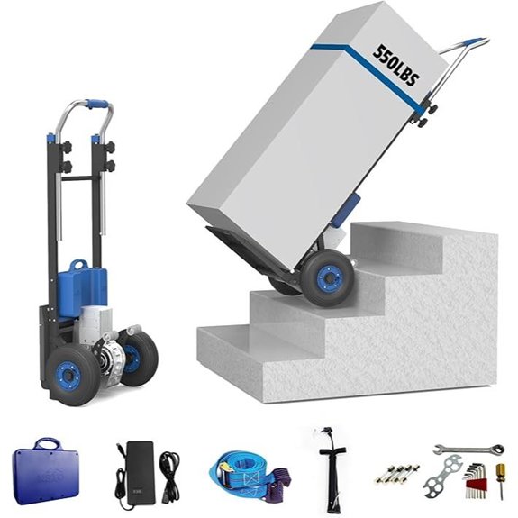 Electric Stair Climbing Hand Truck with Pneumatic Wheels