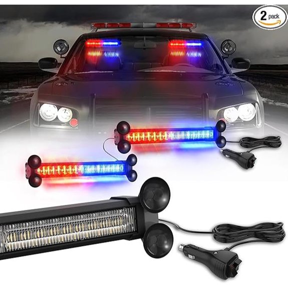 WINECO Emergency LED Traffic Warning Lights (2 Pack)