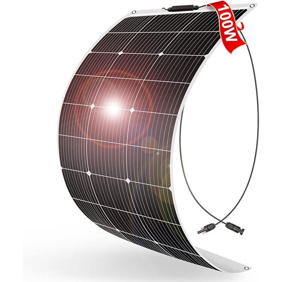 DOKIO 100W Flexible Monocrystalline Solar Panel