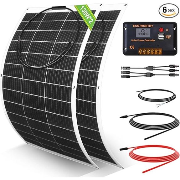 ECO-WORTHY 260W Flexible Solar Panel Kit for Off-Grid