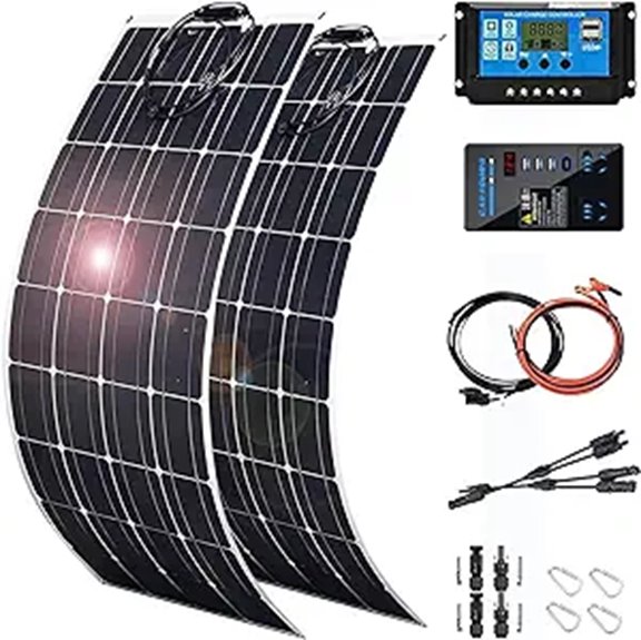 800W Flexible Solar Panel Kit with Charge Controller