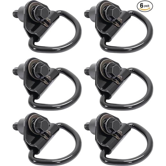 KUAFU 6-Pack Cargo D-Hooks for Ford Transit Vans