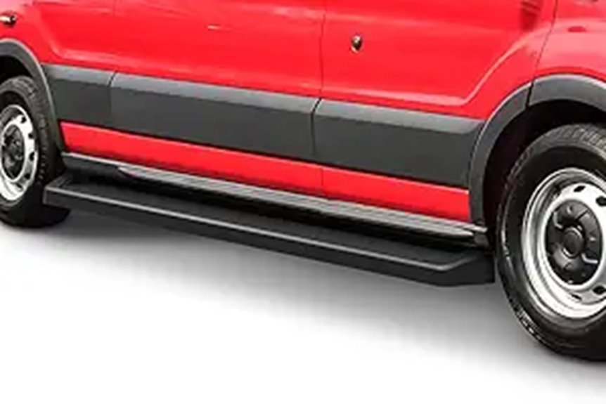 APS 6in Stainless Steel Running Boards for Ford Transit