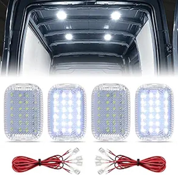 4PCS Ford Transit Roof Cargo LED Lights Kit
