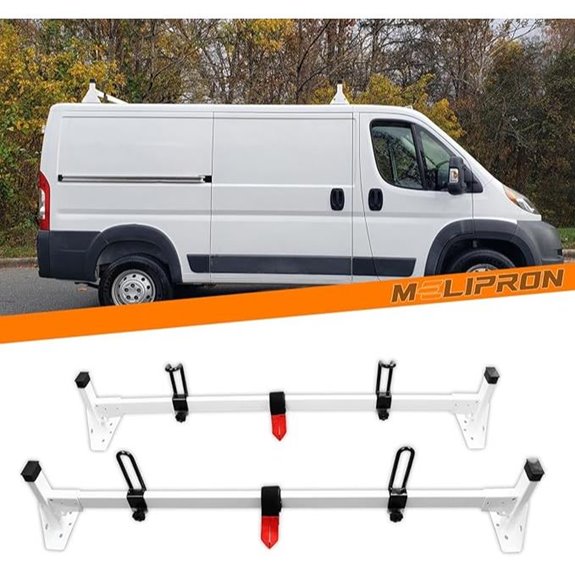 Melipron Ford Transit Roof Rack with Crossbars