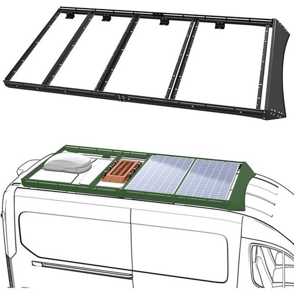 StarONE Adjustable Solar Van Roof Rack for Ford Transit