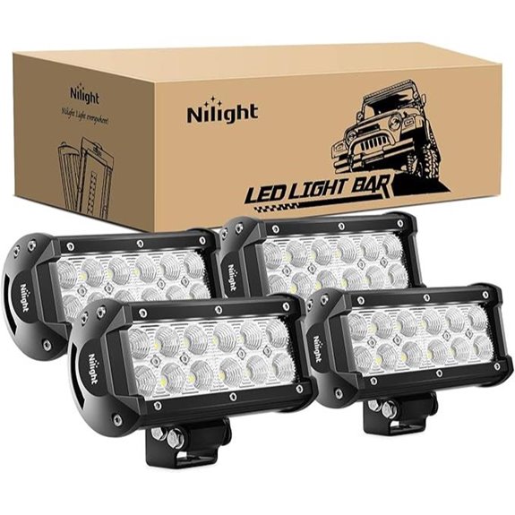 Nilight 4PCS 36W 6.5 Off-Road LED Light Bar