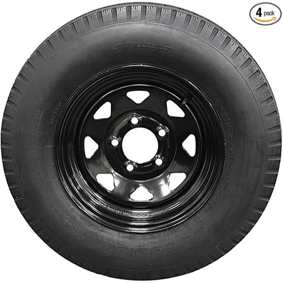 Antego 4-Pack 13 Trailer Tire & Wheel Set