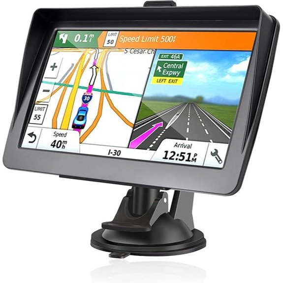 GPS Car Navigator with 2025 Maps and Voice Guidance
