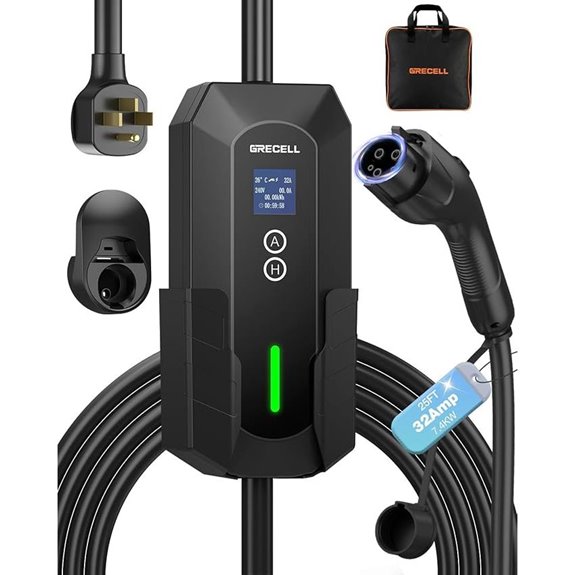 GRECELL Level 2 EV Charger with 25FT Cable