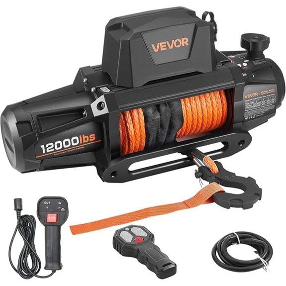 VEVOR 12,000 lb Electric Winch with Remote
