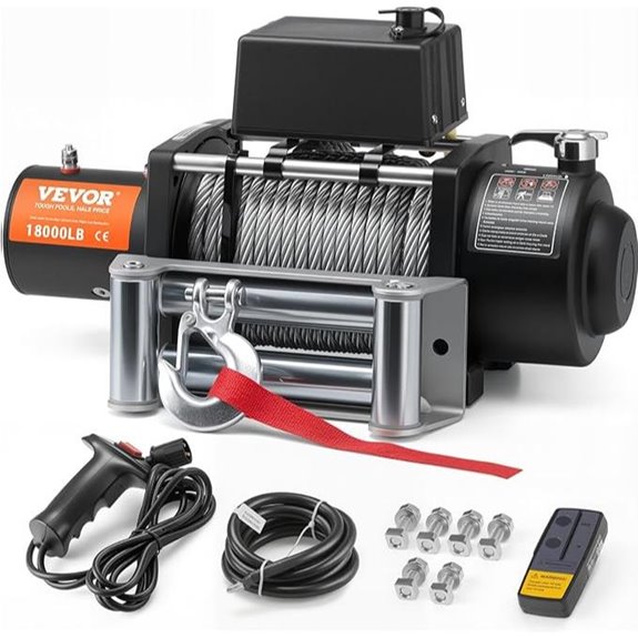 VEVOR 18,000 lb Electric Winch with Remote