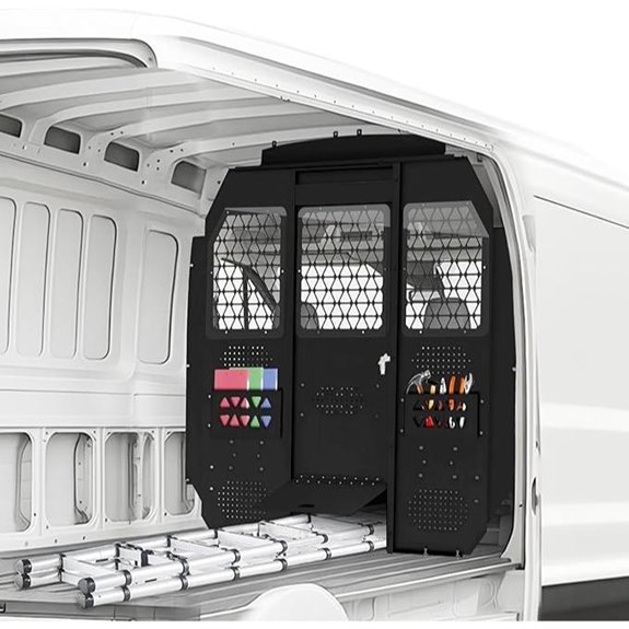 Heavy-Duty Steel Cargo Van Partition for Ford Transit