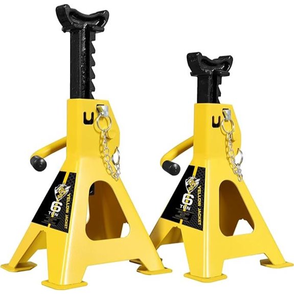 Yellow Jacket 6 Ton Jack Stands with Locking Pair