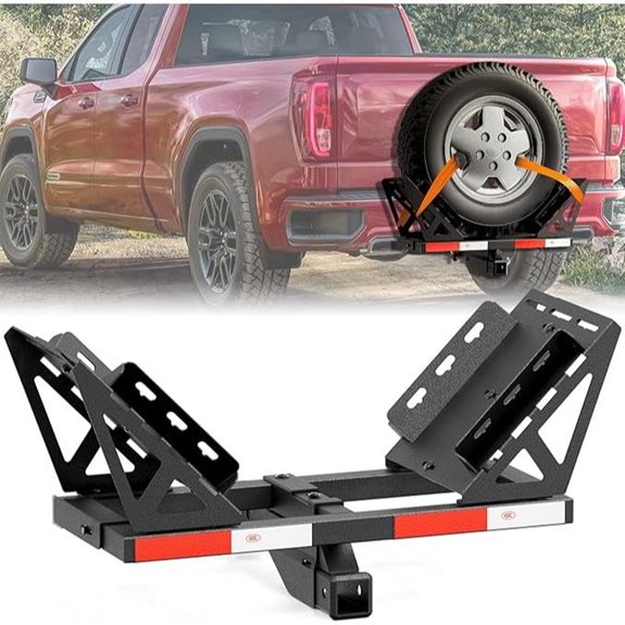 Heavy Duty Hitch Tire Carrier for Truck and SUV