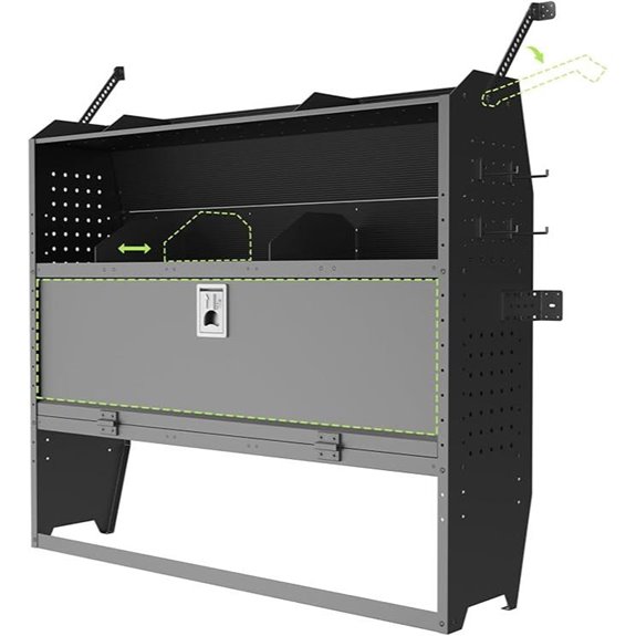 StarONE Heavy Duty Van Shelving with Lockable Door
