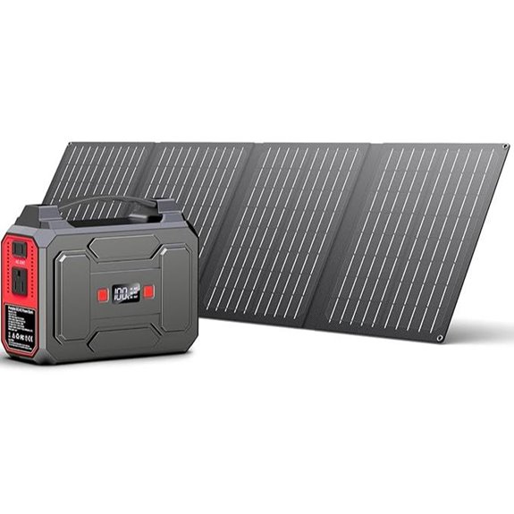 Apowking 200W Solar Power Bank with Panels