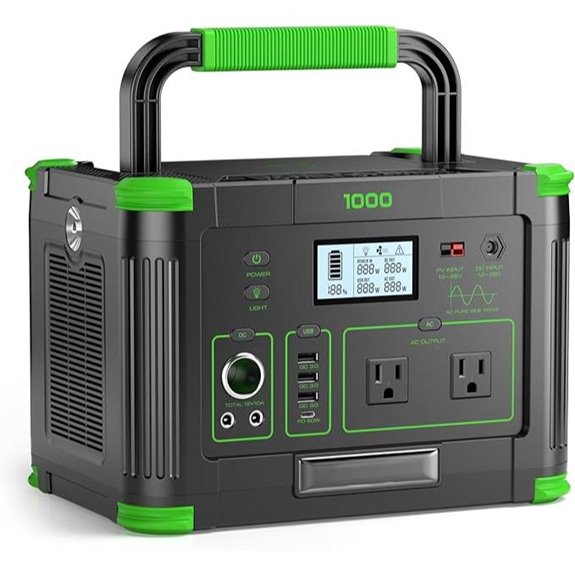 Portable 1000W Solar Power Station with AC & USB-C