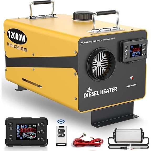 12000W Portable Diesel Air Heater with Remote