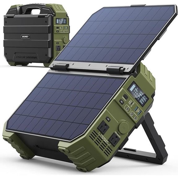 BROWEY 1600W Portable Solar Power Station (1024Wh)