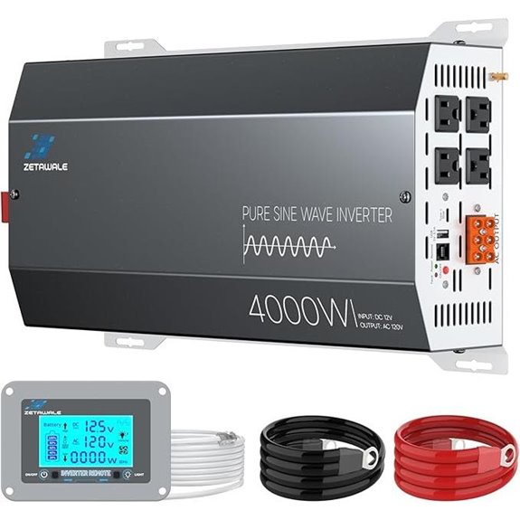 4000W Pure Sine Wave Inverter with USB & Remote
