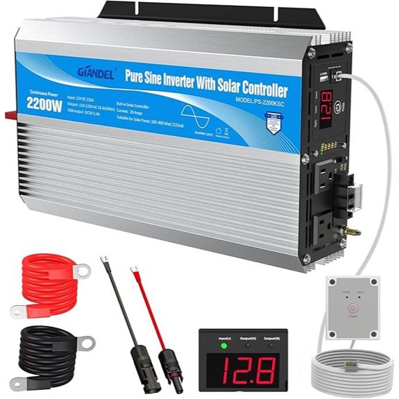 2200W Pure Sine Wave Solar Power Inverter