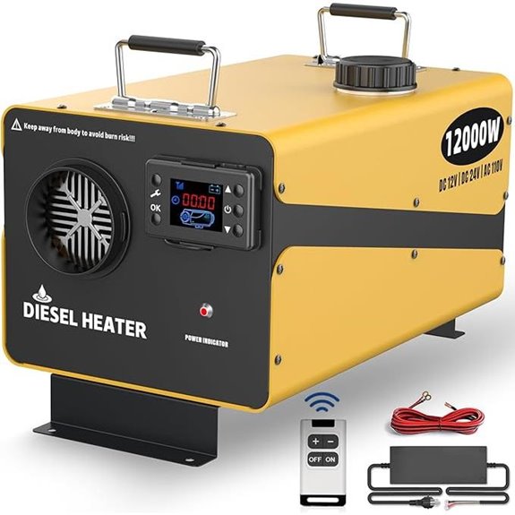 12000W Portable Diesel Space Heater for RVs and More