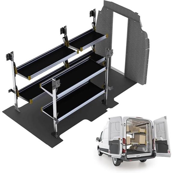 Ranger Transit High Roof Van Shelving Package