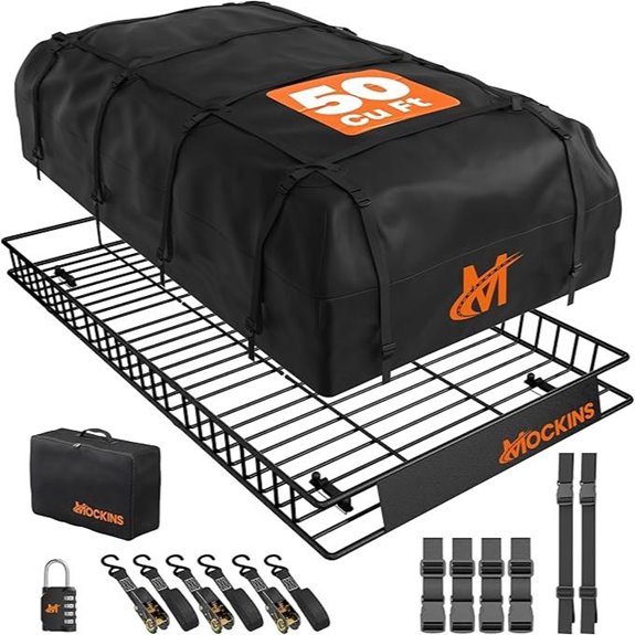 Mockins XXL Roof Rack Cargo Carrier with Waterproof Bag