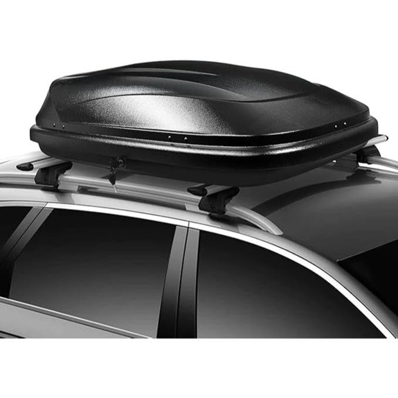 DNA MOTORING Lockable Rooftop Cargo Carrier (Black)
