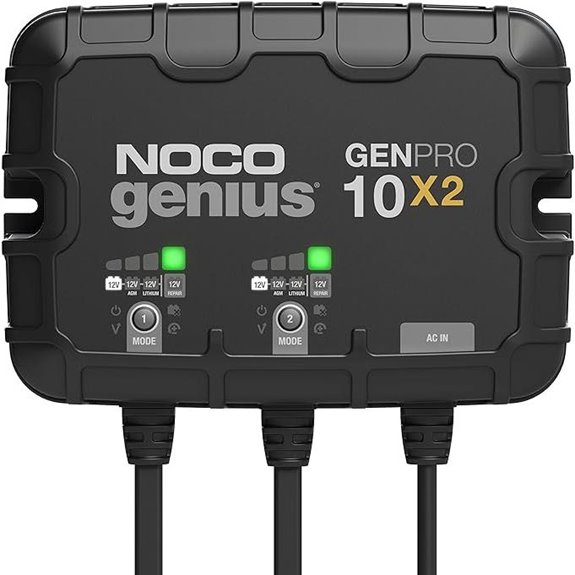 NOCO Genius GENPRO10X2 Marine Battery Charger