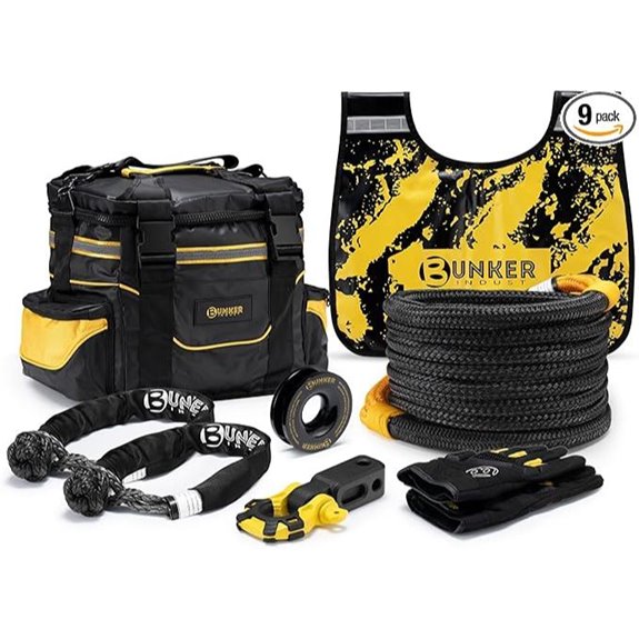 BUNKER INDUST 4x4 Recovery Kit with Rope & Accessories