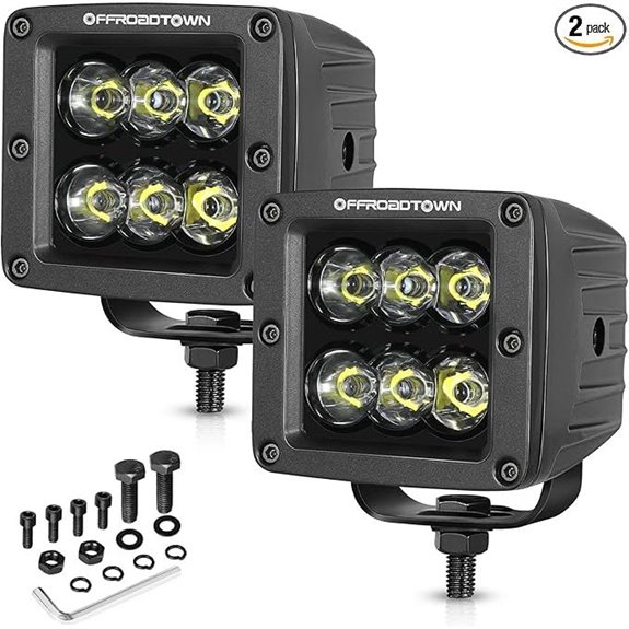 OFFROADTOWN 3 LED Pod Lights for Offroad Vehicles