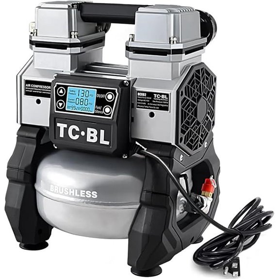 TC·BL Portable 110V Quiet Air Compressor with 5L Tank