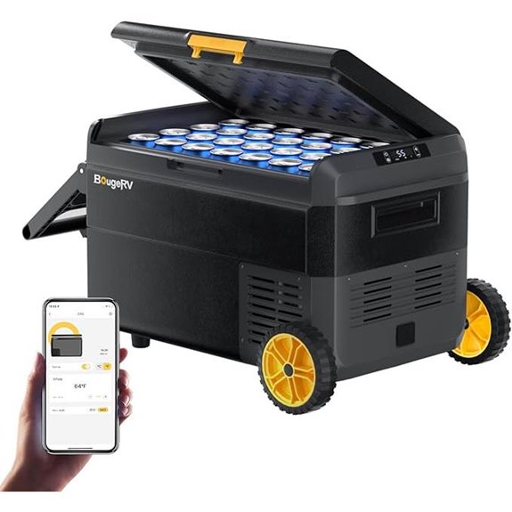 BougeRV 12V Car Refrigerator with App Control