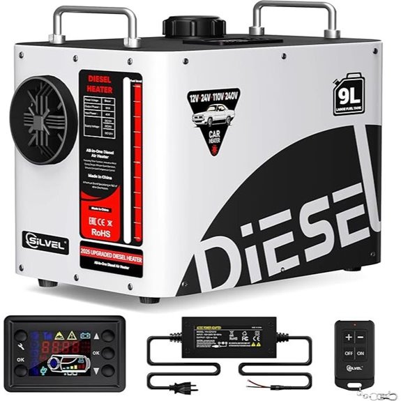 Silvel 8KW Portable Diesel Air Heater with Remote