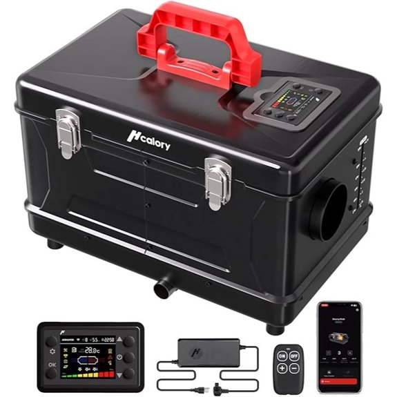 8KW Portable Diesel Heater with App Control