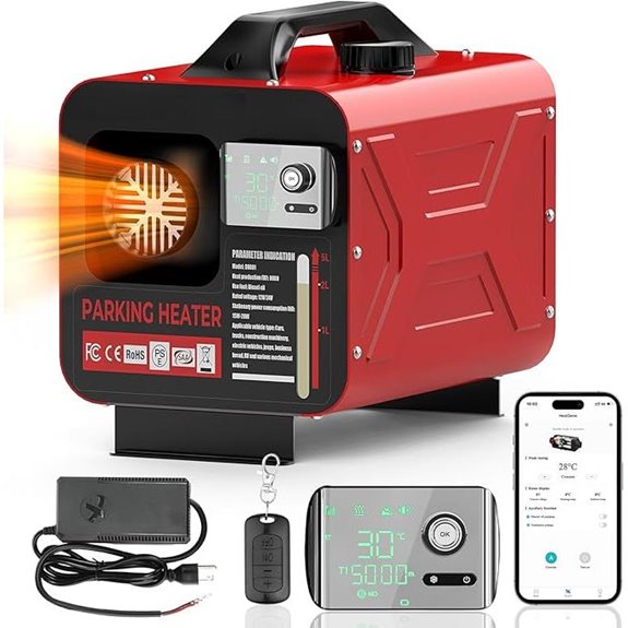 Portable Diesel Heater with APP Control and Remote