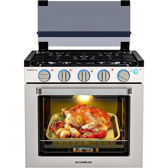 Camplux RV Propane Stove with Oven and Burners