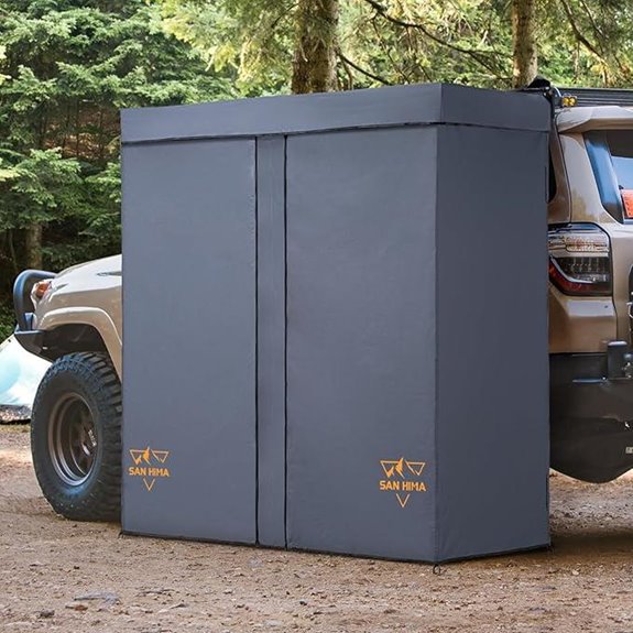 SanHima 2-Room Portable Shower Tent with LED Light