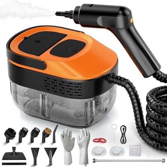 Handheld Steam Cleaner for Home & Car 17-Piece Kit
