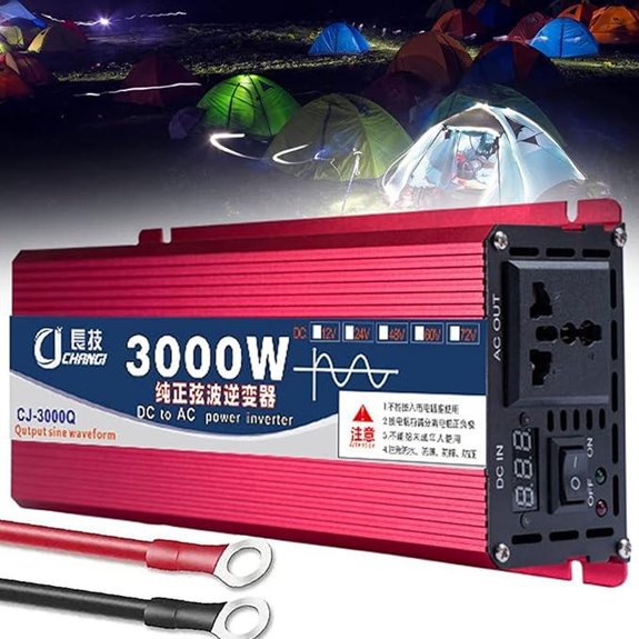 High-Wattage Pure Sine Wave Power Inverter (DC to AC)
